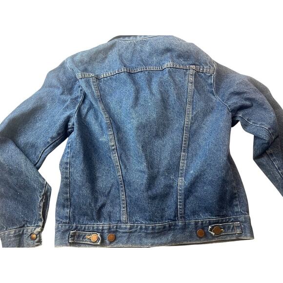 Vintage 1970s Rustler Jean Jacket  79111SW | Mens M, Blue Denim Trucker, USA - Picture 16 of 16